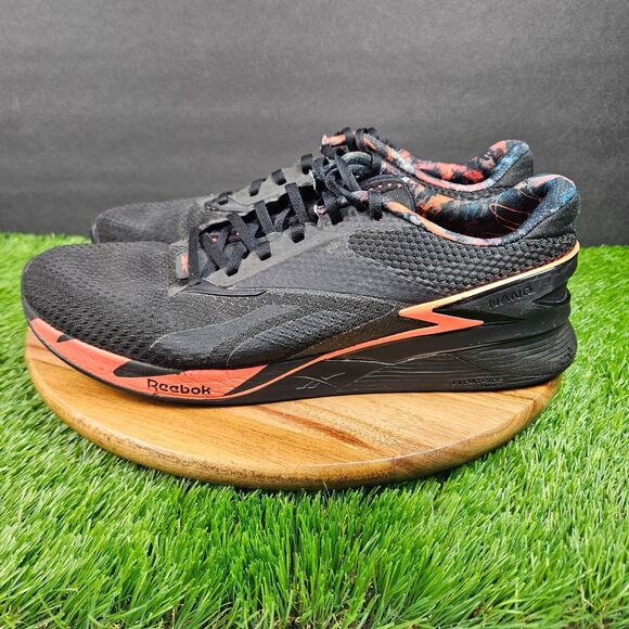 Reebok Nano X3 Shoes Mens Size 10.5 Black Red Athletic Training Sneaker HP6075 main image 6